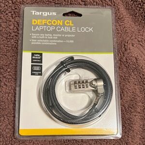 Targus DEFCON CL Cable Lock - Gray and Black